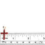 Blood Red Princess Cut Sapphire Cross 67086 - Image 5