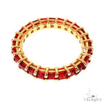Blood Red Sapphire Eternity Ring 67364 - Image 2