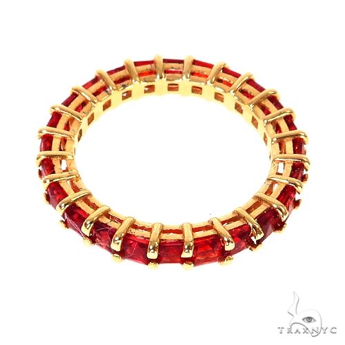 Blood Red Sapphire Eternity Ring 67364 - Image 2