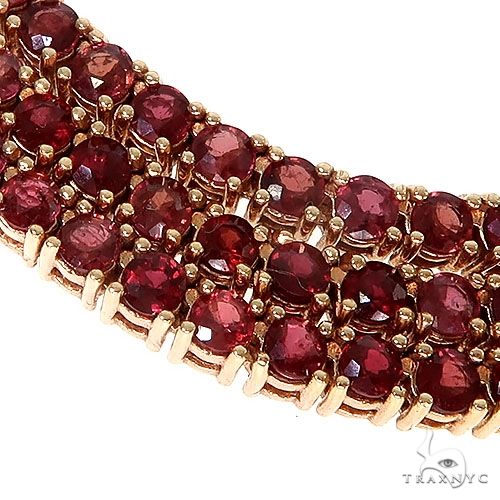 Blood Red Sapphire Tennis Chain 67289 - Image 4