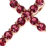 Blood Red Sapphire Cross 66977