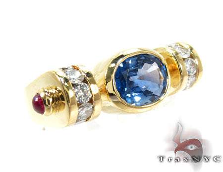 Blue Angel Wings Diamond Ring 26015 - Image 1