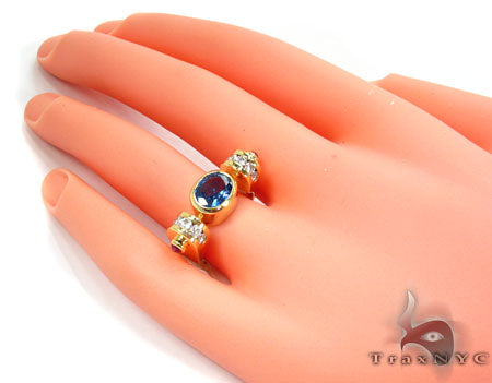 Blue Angel Wings Diamond Ring 26015 - Image 7