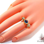 Blue Angel Wings Diamond Ring 26015 - Image 8