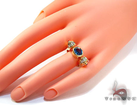 Blue Angel Wings Diamond Ring 26015 - Image 8