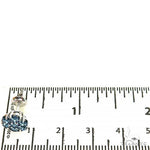 10 PT Blue Diamond Flower Earrings (Lab) 68208 - Image 4