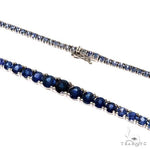 Blue Graduated Sapphire Tennis Chain 67340 - Image 3