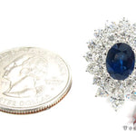Cornflower Blue Sapphire Diamond Earrings 30469 - Image 5