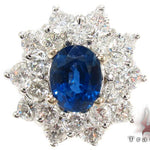Cornflower Blue Sapphire Diamond Ring 30466 - Image 2