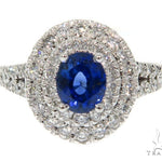 Blue Sapphire Diamond Ring 48989 - Image 2
