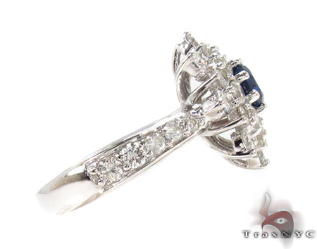 Sapphire & Diamond Bouquet Ring 32017 - Image 4