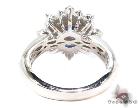 Sapphire & Diamond Bouquet Ring 32017 - Image 5