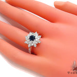 Sapphire & Diamond Bouquet Ring 32017 - Image 7