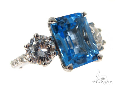 Blue Topaz Statement Ring 45413 - Image 1