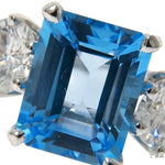 Blue Topaz Statement Ring 45413 - Image 3