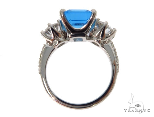 Blue Topaz Statement Ring 45413 - Image 6
