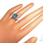 Blue Topaz Statement Ring 45413 - Image 7