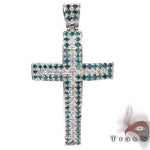 Blue and White Diamond Cross 26332 - Image 1