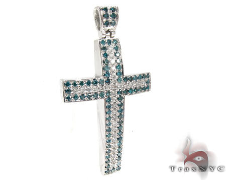 Blue and White Diamond Cross 26332 - Image 2
