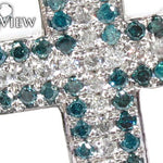 Blue and White Diamond Cross 26332 - Image 3