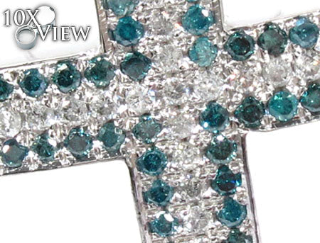 Blue and White Diamond Cross 26332 - Image 3