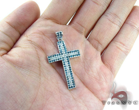Blue and White Diamond Cross 26332 - Image 4