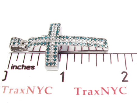 Blue and White Diamond Cross 26332 - Image 6