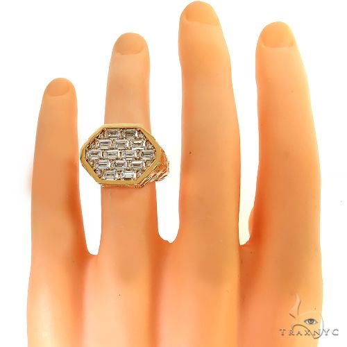 Brick Hexagon Diamond Ring 68937 - Image 6
