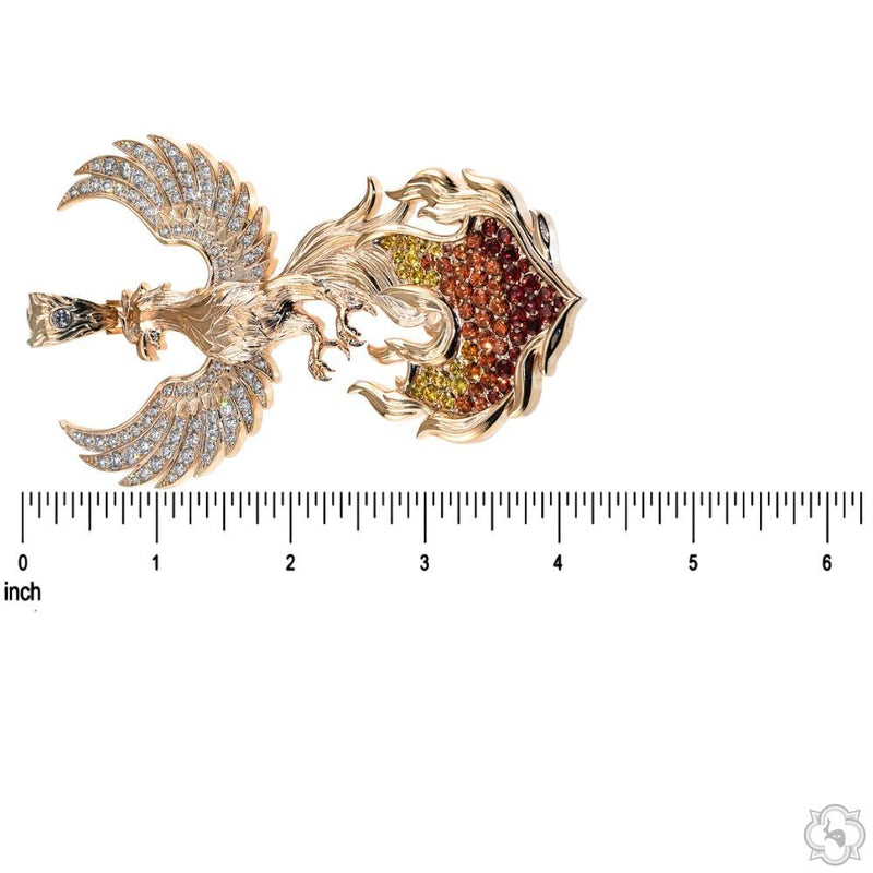 The Phoenix Bird Of Burning Flames Pendant 70535 - Image 6