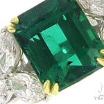 Butterfly Emerald Gemstone Diamond Ring 49351 - Image 2