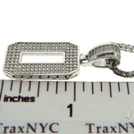 CZ Silver Initial(O) Pendant 24 Inches Franco Chain Set 58483 - Image 5