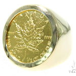 Canadian Leaf Gold Coin Ring 45401 - Image 3