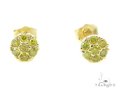 Canary Flower Earrings 5348 - Image 1