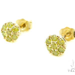 Canary Flower Earrings 5348 - Image 3