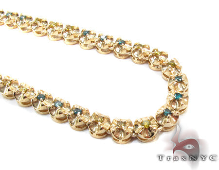 Canary and Blue Diamond Chain 54 Inches 5mm   28458 - Image 2