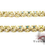 Canary and Blue Diamond Chain 54 Inches 5mm   28458 - Image 3