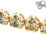 Canary and Blue Diamond Chain 54 Inches 5mm   28458 - Image 4