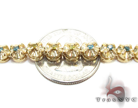 Canary and Blue Diamond Chain 54 Inches 5mm   28458 - Image 5