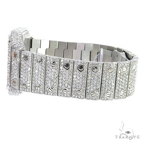 Cartier Santos Skeleton Large Diamond Watch 69061 - Image 4