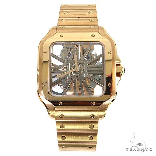 Cartier Skeleton Large WHSA0016 40m Rose Gold 69094 - Image 1