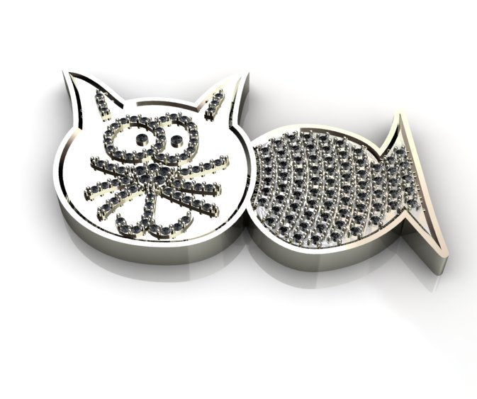 Cat Fish Diamond Pendant 26815 - Image 10