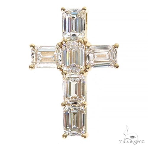 Celestial Emarald Cross Pendant  69642 - Image 1