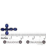 Celestial Blue Oval Sapphire Cross .925 Silver 69637 - Image 6