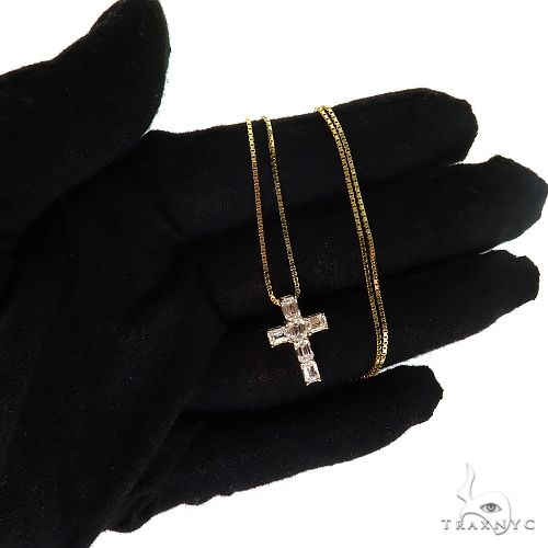 Celestial Emarald Cross Mini Pendant Set 69667 - Image 7