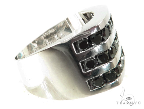Channel Black Diamond Ring 39925 - Image 4