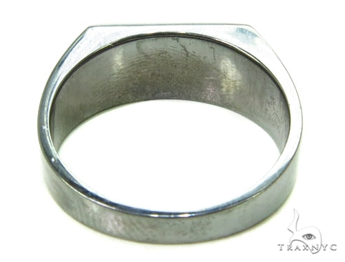 Channel Black Diamond Silver Ring 39274 - Image 6