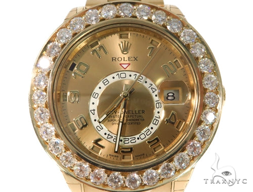 Channel Diamond Rolex Oyster Perpetual Sky-Dweller Watch 49177 - Image 1