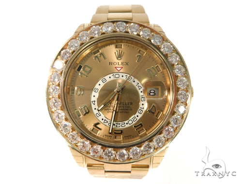 Channel Diamond Rolex Oyster Perpetual Sky-Dweller Watch 49177 - Image 2