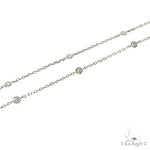 Cherry Blossom Sapphire Diamond Flower Necklace 67235 - Image 4