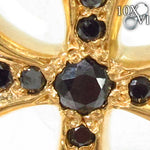 Black Diamond Cross Crucifix Pendant 29108 - Image 3